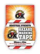 Strong As An Ox Hazard Warning Tape in Red/White from MOGO Your one Stop Shop For Taxi Drivers