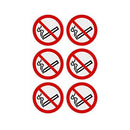 No Smoking Decals - Pack Of Six - Taxi and Private Hire Products From MOGO
