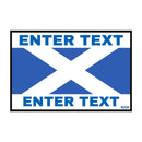 Flag Edition Custom Taxi Door Sign - Scottish Flag - Taxi Products By MOGO your one stop shop for taxi and private hire vehicles