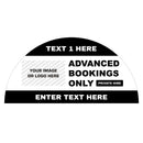 Custom Half Circle Taxi Door Sign With Logo Design 2 - MOGO