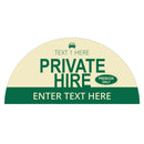 Custom Half Circle Taxi Door Sign Design 10 - MOGO