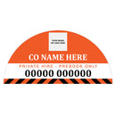 Custom Half Circle Taxi Door Sign With Logo Design 5 - MOGO