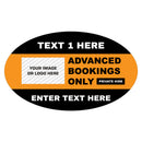 Custom Oval Taxi Door Sign With Logo Design 1 - MOGO