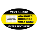 Custom Oval Taxi Door Sign With Logo Design 1 - MOGO