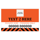 Custom Rectangle Taxi Door Sign With Logo Design 5 - MOGO