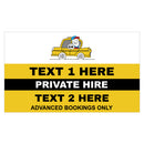 Custom Rectangle Taxi Door Sign Design 12 - MOGO