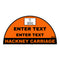 Custom Half Circle Taxi Door Sign - Custom Logo and Text. Magnetic Backing Taxi Products by MOGO your one stop shop for taxi and private hire products 