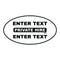 Customisable Oval Taxi Door Sign - Standard - Taxi and Private Hire Products By MOGO